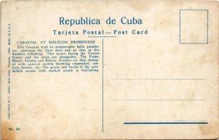 Havana, La Habana, Havanna; Paseo de Carnaval en el Malecon, Promenade. C. Jordi / carnival, celebra...