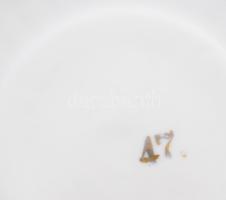 Német emlékcsésze alátéttel, kis kopással, d: 15 cm