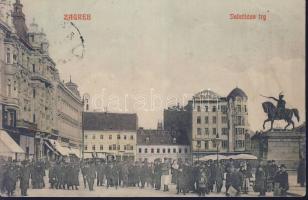 Zagreb Jelacic square Elsa fluid building (Rb)