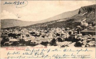 1902 Mostar, Centrale. P. Jeremic / general view, mosque (fl)