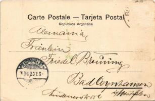 1907 Buenos Aires, Boulevard Callao / boulevard, tram (Rb)