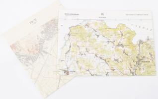 1969, 1985 Szerencs (1:25 000) és Salgótarján (1:100 000) topográfiai térképe, 2 db