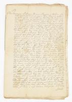 cca 1700-1750 A gödényfalvai Kölcsey nemesi család nemesség igazolásához szükséges iratok gyűjteménye: oklevél másolatok, tanuvallatási jegyzőkönyvek összesen 6 beírt oldalon