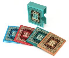 Arany János balladái Zichy Mihály rajzaival. 1-4. köt. (Minikönyv). Bp., 1992, Könyvesház Kereskedelmi és Kiadó Kft. Kiadói kartonált papírkötés, kiadói papírtokban, jó állapotban. Az 1896-ban megjelent mű reprint kiadása.