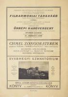 1929-1930 2 db koncert műsorfüzet (Dohnányi, Bruno Walter, Toscanini vezényletével)
