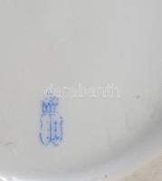 Herendi óherendi virágmintás bonbonier, jelzett, talpa kopottas, d: 11,5 cm