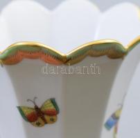 Herendi Viktória mintás váza, jelzett, kis kopással, m: 22 cm