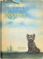 Fekete István: Bogáncs. Bp., 1961, Móra, 350+(2) p. Harmadik kiadás. A védőborító Szász Endre munkája. Kiadói félvászon-kötés, a címlapon ajándékozási bejegyzéssel, sérült kiadói papír védőborítóban.