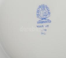 Herendi Viktória mintás kaspó. Kézzel festett, jelzett., hibátlan, d: 19,5 cm, m: 16 cm