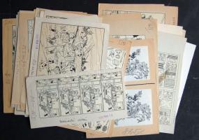 1989 40 db klf képrejtvény a Füles magazin számára, fázisnyomatok, az újság pecsétjével