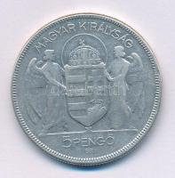 1930. 5P Ag "Horthy jobbra" T:F
Adamo P8