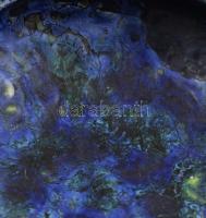 Kondor Éva (1938-): Kínáló. Folyatott mázas kerámia, jelzett, hibátlan, d: 22,5 cm