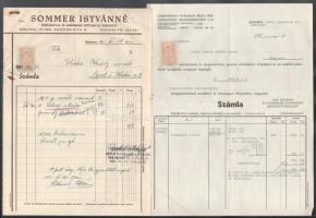 1940-1941 Hidas Károly építési vállalkozó részére szóló fejléces számla tétel (Vermes és Schönstein,...