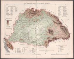 cca 1900 Vegyes térkép tétel, 4 db: Magyarország hegy- és vízrajzi viszonyai, tervezte és rajzolta Homolka József; Magyarország mezőgazdasági viszonyai, rajzolta Homolka József; Magyarország hőmérsékleti és esőzési térképei, rajzolta Homolka József; Magyarország esőzési térképe, az 1871-1895. megfigyelések alapján készítette Raum Oszkár. Bp., Pallas Nagy Lexikona, (Posner-ny.), 24×30 cmx3, 23x42 cm