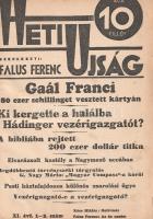 [Folyóirat] Heti Ujság. Falus Ferenc riportlapja. Megjelenik minden szombaton. XI. évfolyam, 1/2-18,...