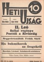 [Folyóirat] Heti Ujság. Falus Ferenc riportlapja. Megjelenik minden szombaton. XI. évfolyam, 1/2-18,...