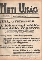 [Folyóirat] Heti Ujság. Falus Ferenc riportlapja. Megjelenik minden szombaton. XI. évfolyam, 1/2-18,...