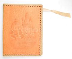 Városliget - Budapest tematikájú bőr könyvborító 26x20 cm