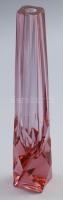 Antonín Drobník (1925 - 2007) cseh alexandrit üveg váza, jelzés nélkül, pattogzással, m: 26 cm