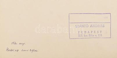 G. Szántó András (1937-2002): Ölelés. Fotó, papír, kartonon, hátoldalán pecséttel jelzett, 28x38 cm