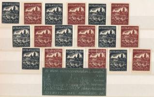 18 db ex libris + Szentes aranyfóliás levélzáró