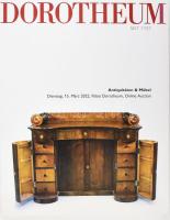 Dorotheum aukciós katalógus, antikvitások és bútorok témában, 2022