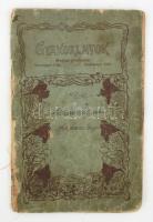 cca 1917 Neuhauser Irma Szakácskönyve, kézzel írt régi receptfüzet (sütemények, főzelékek, stb.), kb. 30 beírt oldal, kissé viseltes állapotban, sérült borítójú füzetben