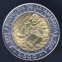 San Marino 1992. 500L "Kolumbusz" T:1/2