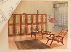 Pomogáts Béla - Szeiffert János: Bútormintalapok. Bp., 1958, KSZK, 1 p.+79 t. Teljes! Kiadói haránt-...
