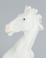 Ens ágaskodó ló figura, Jelzett, hibátlan, m: 22,5 cm