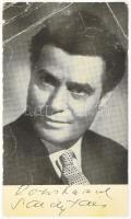 Sárdy János (1902-1959) színész aláírása az őt ábrázoló fotólapon