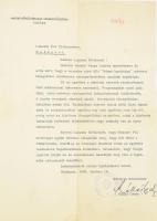 Kállai Gyula (1910-1996) kommunista politikus, országgyűlési képviselő, miniszterelnök sz aláírása levélen