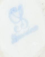 Carl Thieme kakas és tyúk figura, jelzett, hibátlan, 8x4 cm