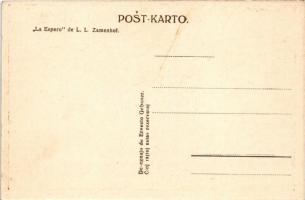 La Espero de L. L. Zamenhof / Esperanto art postcard s: Ernesto Gebauer (fl)
