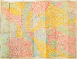 Budapest térképe útmutatóval. Bp., Aczél Testvérek, 48 p+ 1 t., 50x70 cm