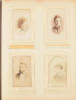 cca 1880-1900 Fotóalbum, nagyrészt nagyszebeni (Hermannstadt) fotókkal, de közte több osztrák is. 50...