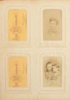cca 1880-1900 Fotóalbum, nagyrészt nagyszebeni (Hermannstadt) fotókkal, de közte több osztrák is. 50...