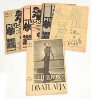 1933, 1934 Muskátli magyar kézimunka újság 3 szám + 1936 Új idők divatlap két szám