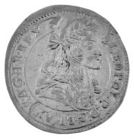 1680K-B 15kr Ag "I. Lipót" Körmöcbánya (6,02g) T:AU-XF / Hungary 1680K-B 15 Kreuzer Ag "Leopold I" Kremnitz (6,02g) C:AU-XF Huszár: 1425., Unger II.: 1060.a