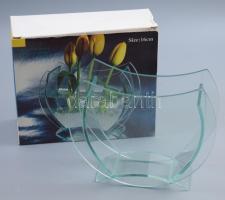 Design váza, dobozában, 19x16 cm