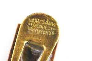 1939 Toldi Gimnázium 2 darab zománcozott hajtókadísz, Morzsányi Budapest gyártói jelzéssel, m: 2 cm