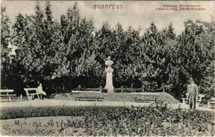 1910 Budapest XII. Svábhegy, Eötvös szobor (kis szakadás / small tear)