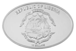 Libéria 2005. 10$ Ag "Titanic Expedíció 2000" belefoglalt, a roncsból származó eredeti szé...