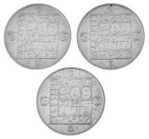 1985. 200Ft Ag (3xklf) "Természetvédelem - Mocsári Teknős, Vadmacska, Vidra", kapszulában ...