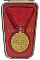 1898. "Jubileumi Emlékérem a Fegyveres Erő Számára / Signum memoriae (AVSTR)" aranyozott b...
