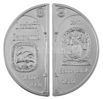 2000. 2000Ft Ag "Lórántffy Zsuzsanna / Sárospatak" (2xklf) kapszulában T:BU / Hungary 2000...