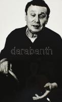 G. Szántó András (1937-2002): Szandai Sándor portréja. Fotó, papír, kartonon, hátoldalán pecséttel jelzett, kis kopottsággal, 38,5x25,5 cm