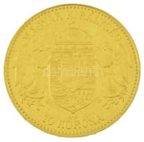 1911KB 10K Au "Ferenc József" Körmöcbánya, kapszulában (3,39g/0.900) T:XF, pici anyagtöbbl...