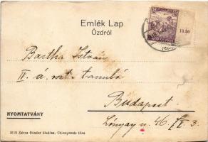 1918 Ózd, élelmezési üzlet. Zsiros Sándor kiadása (vágott / cut)