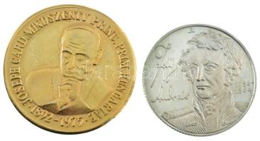 1936. 10P + 1945. 10.000P + 1990. 100Ft Cu-Ni-Zn "Fáy András" emlékérme + 1991. "Mind...